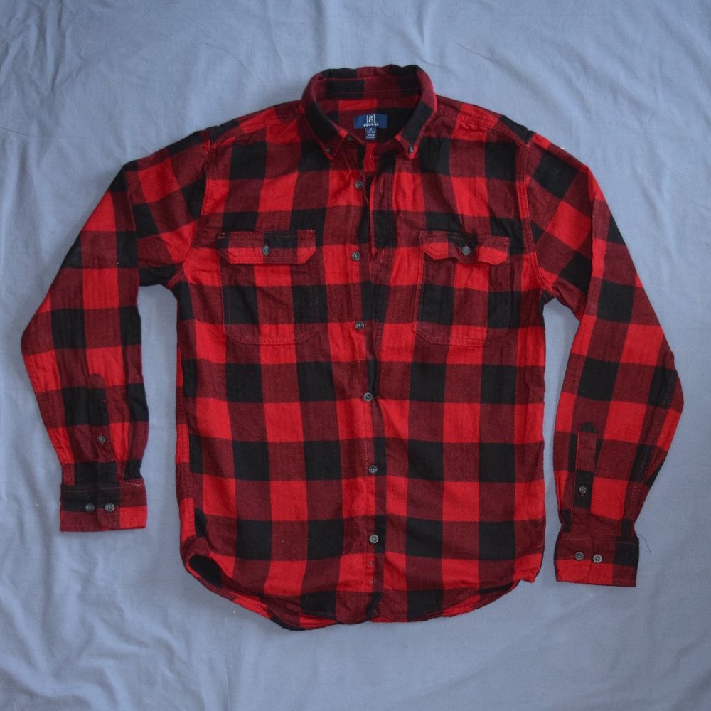 Black and Red Flannel Shirt